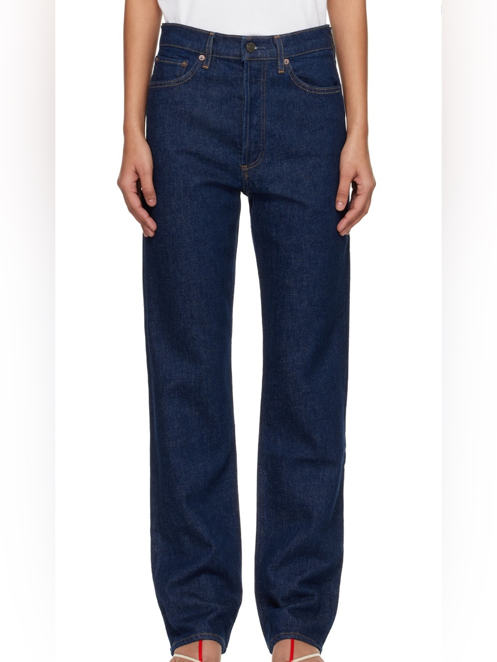 Agolde high rise 90s pinch waist in Deep Indigo